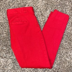 Banana Republic Sloan Fit Ankle Pants. Red. Size 2.